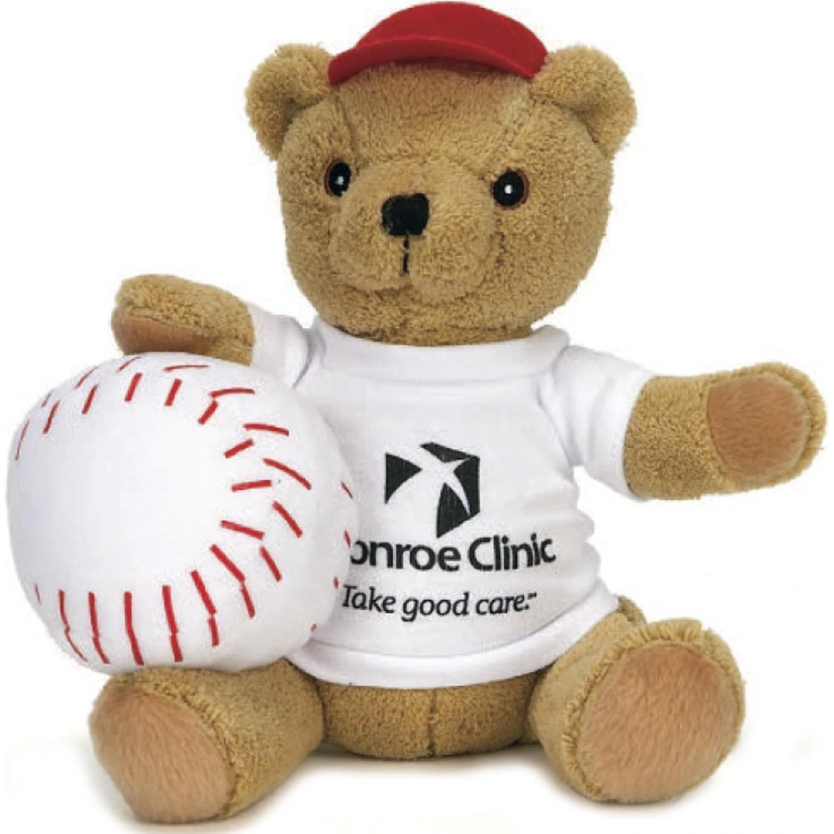 Baseball Player Stuffed Bear - 10"