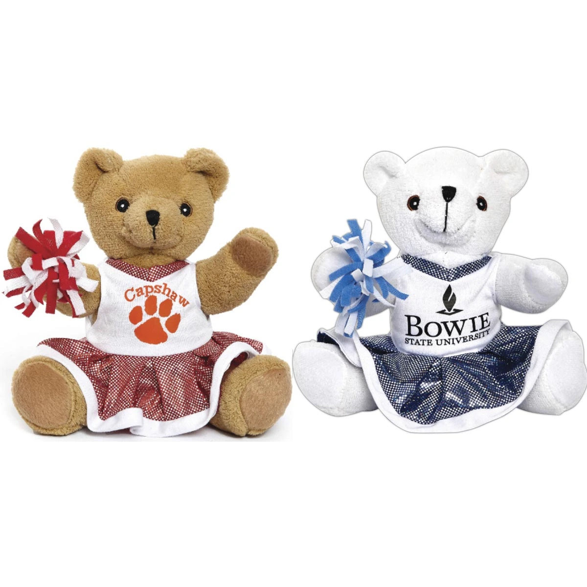 Cheerleader Stuffed Bear - 10"