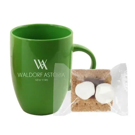 10 oz. Ceramic Mug with Mini S'mores Kit