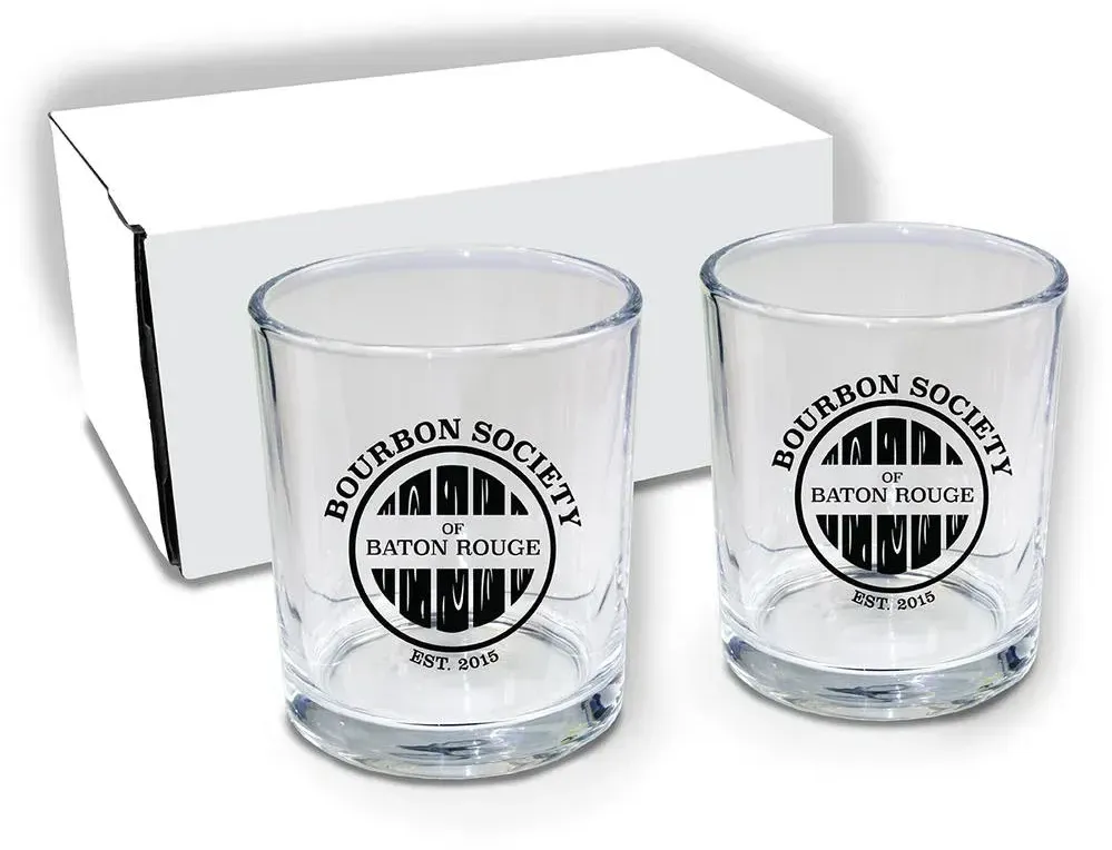 Custom 10oz Promotional Rocks Glasses - Gift Set of 2