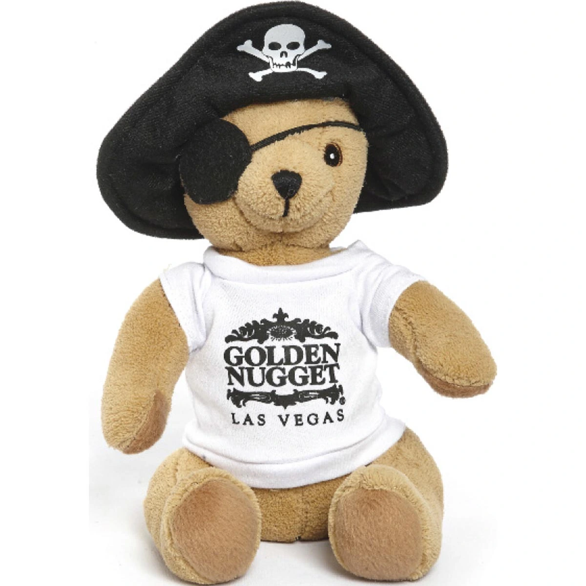Custom Printed Stuffed Pirate Bear - 10"