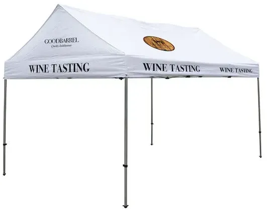 10' x 15' Premium Gable Tent Kit (Full-Color Imprint, 5 Locations)