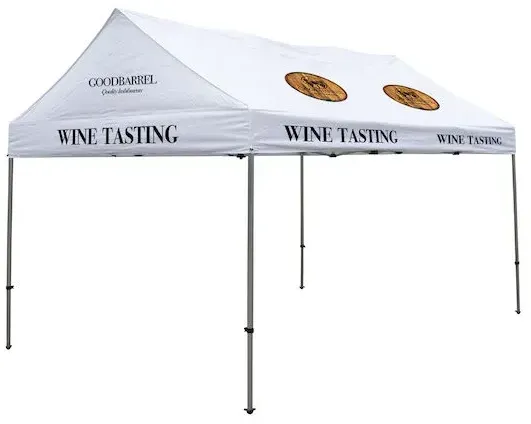 10' x 15' Premium Gable Tent Kit (Full-Color Imprint, 9 Locations)