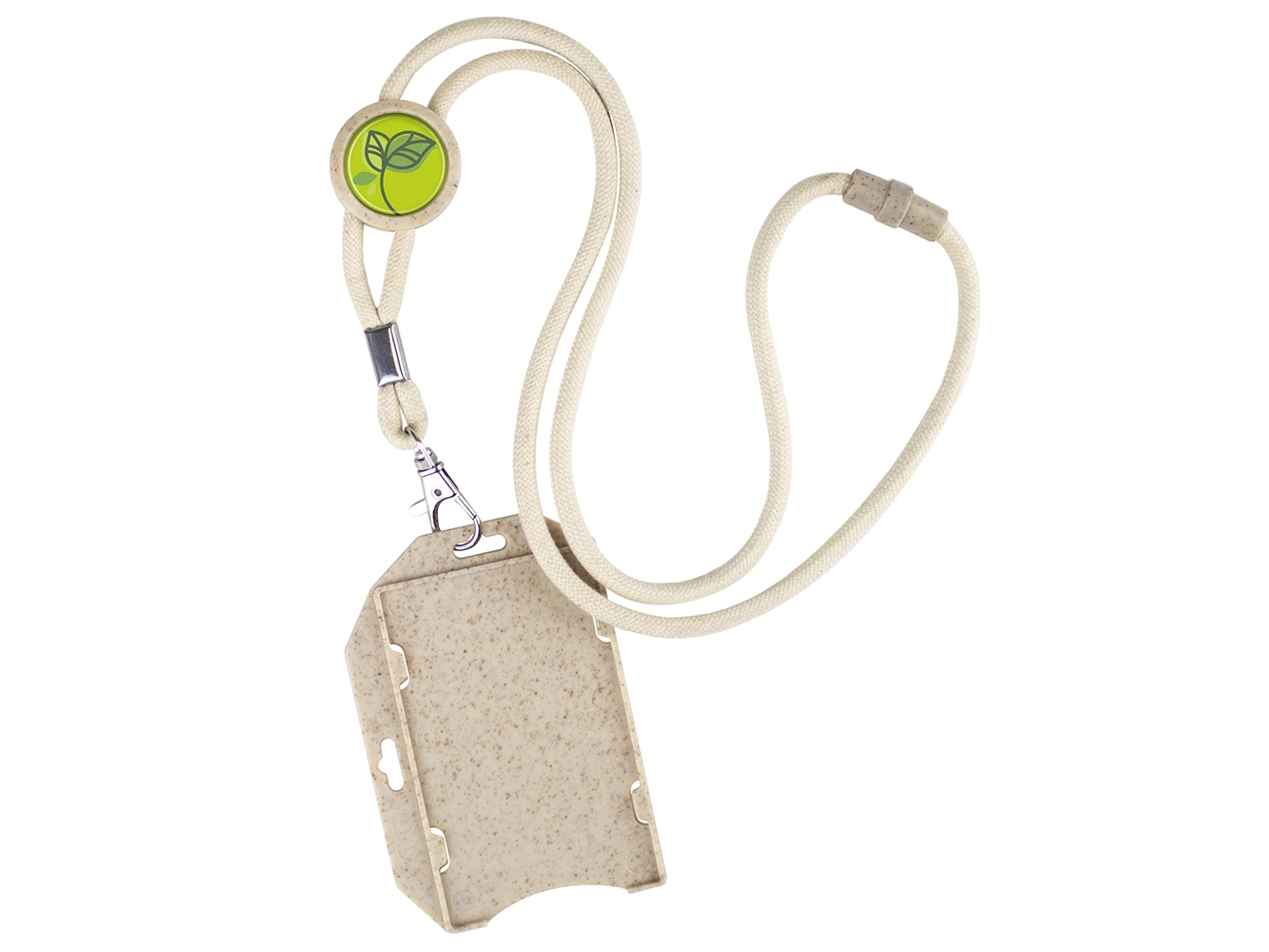 100% Sustainable Lanyard & ID Holder with Braided Cotton Cord