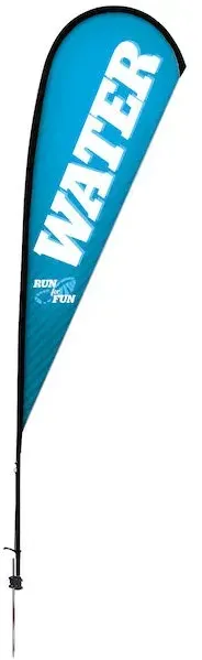 11.5' Premium Teardrop Sail Sign Kit (Single-Sided with Ground Spike)