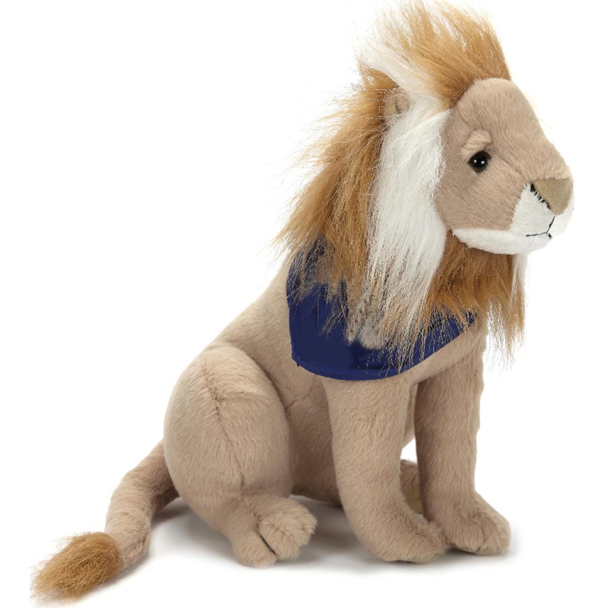 Sitting Stuffed Brown Lion - 12"