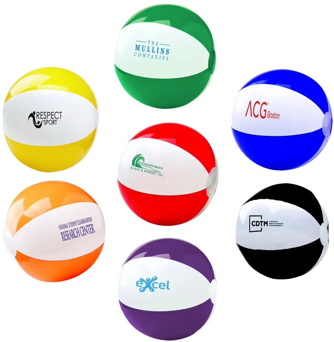 Custom Two-Tone Beach Ball - 12"