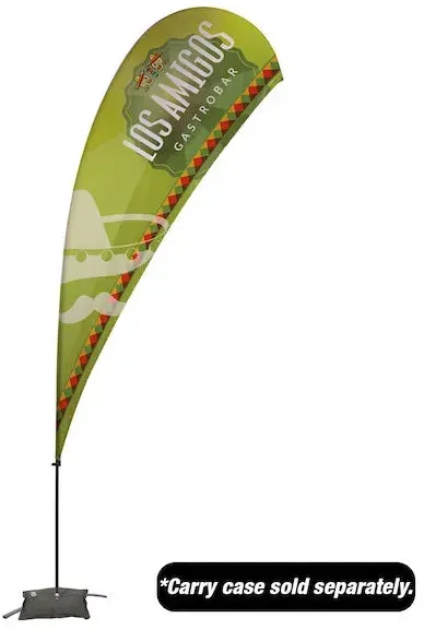 13' Value Teardrop Sail Sign Kit (Single-Sided with Cross Base)