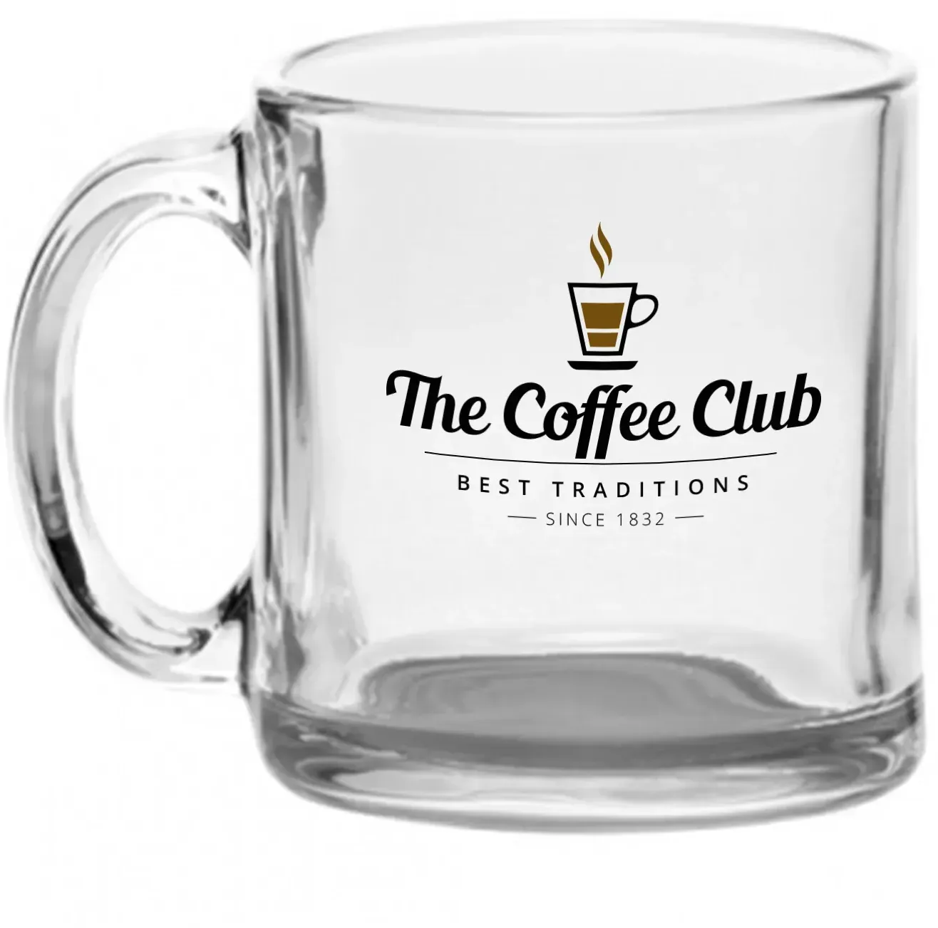 Custom Kona Glass Coffee Mug (13 oz)