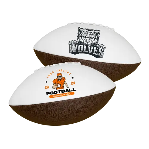 14" Premium Matte Full-Size Synthetic Leather Signature Football