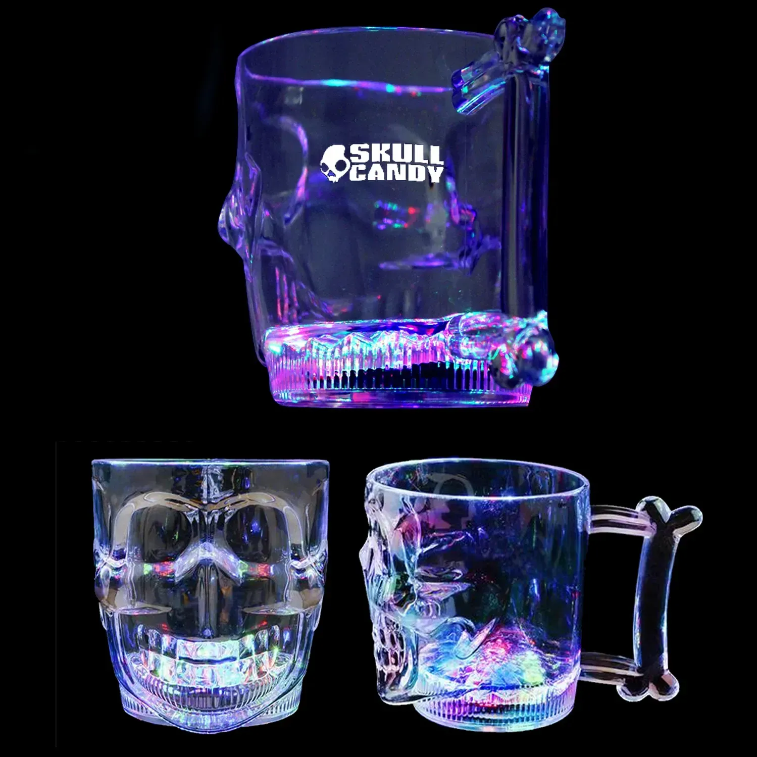 Custom Flashing 14oz Skull Mug