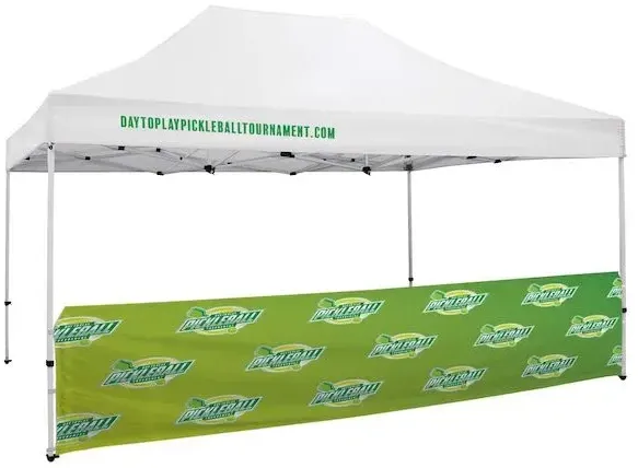 15' Tent Half Wall (Dye Sublimated, Single-Sided)