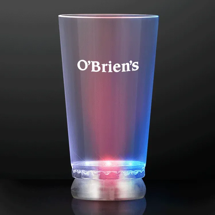 16 oz. Red White and Blue Light Up Pint Glass