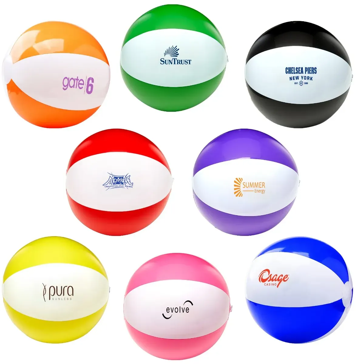 Imprinted Two-Tone Beach Ball - 16"