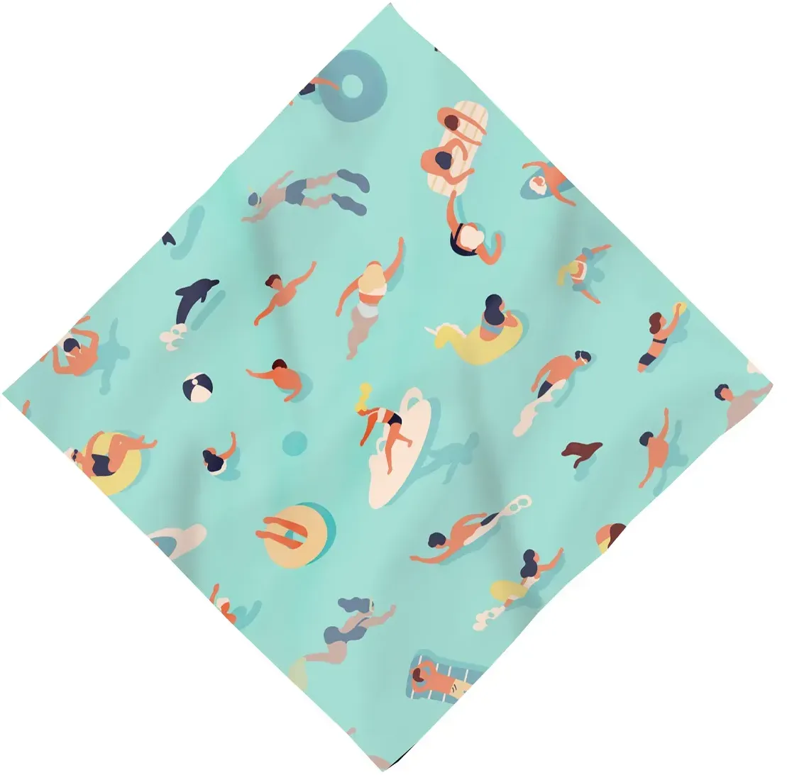 Full Color Dog Bandana - 16" x 16"