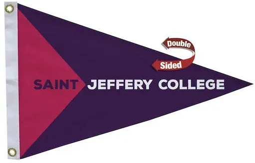 16" x 24" Nylon Pennant Flag Double-Sided