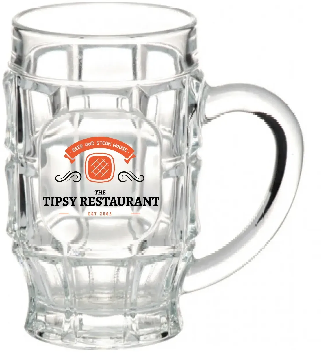 17.75 oz. Beer Garden Glass Mug (2 Color)