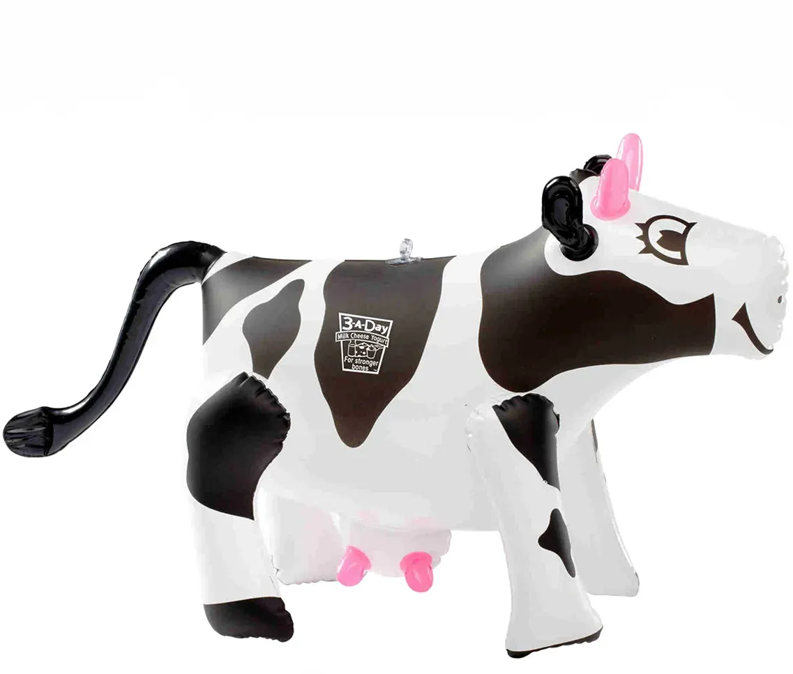 Custom Inflatable Cow - 17"