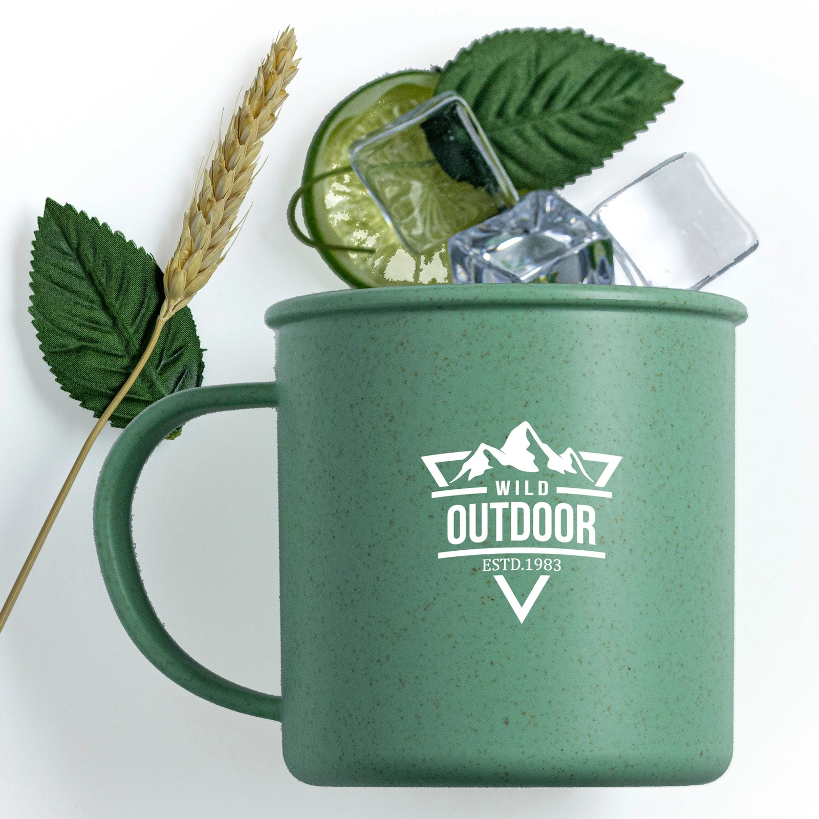 18 Oz Wheat Cup With Handle