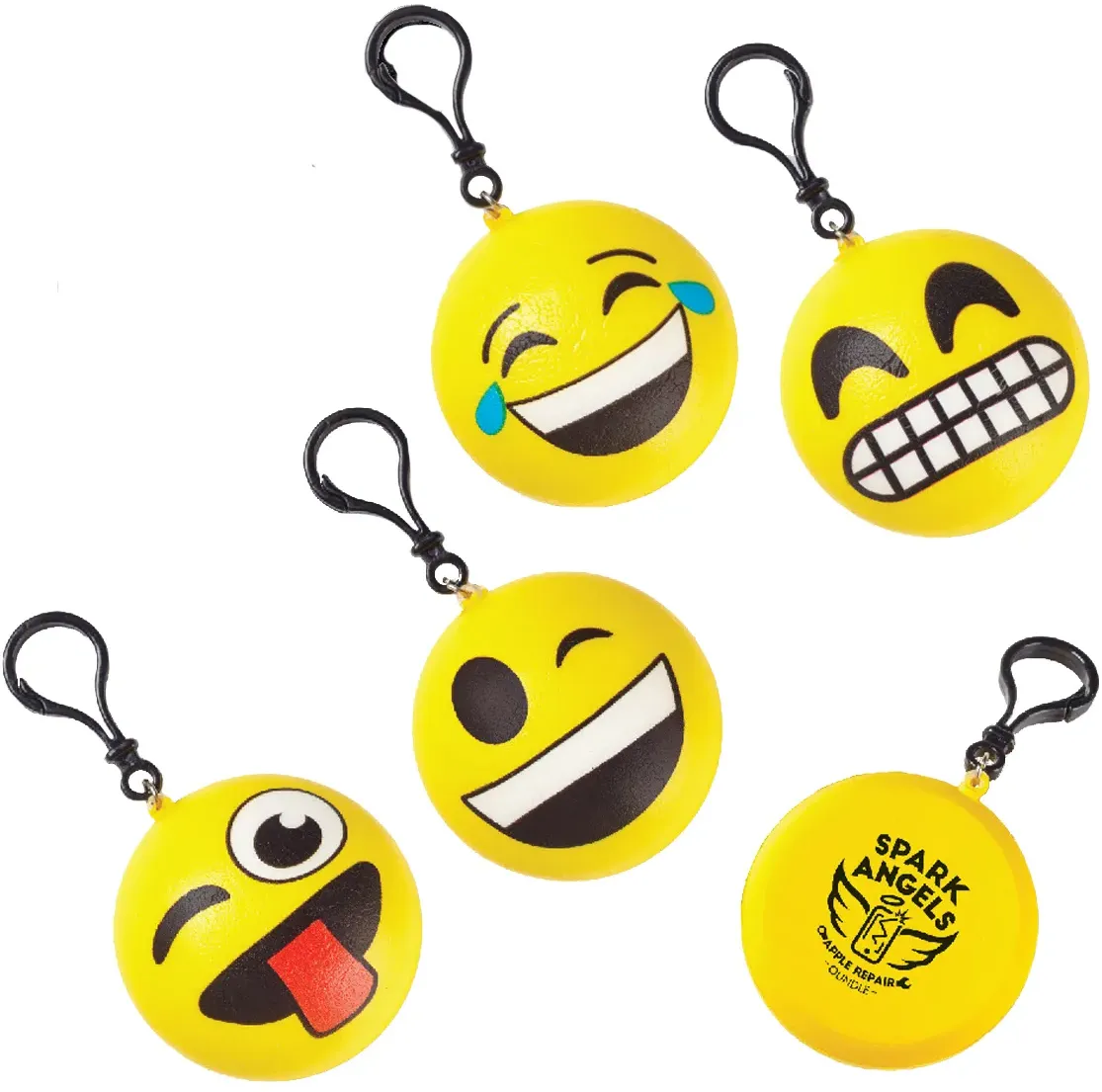 Squishy Emoji Clip-Ons - 2-3/4"