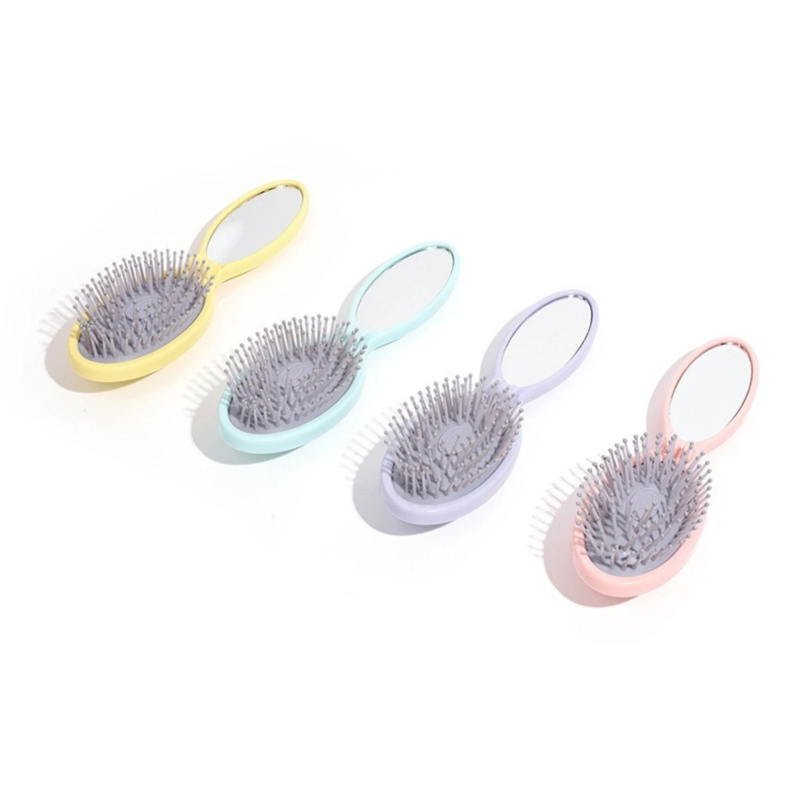 2 in 1 Collapse Mirror Airbag Massage Comb