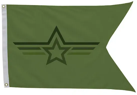 2' x 3' Polyester Guidon Flag Single-Sided