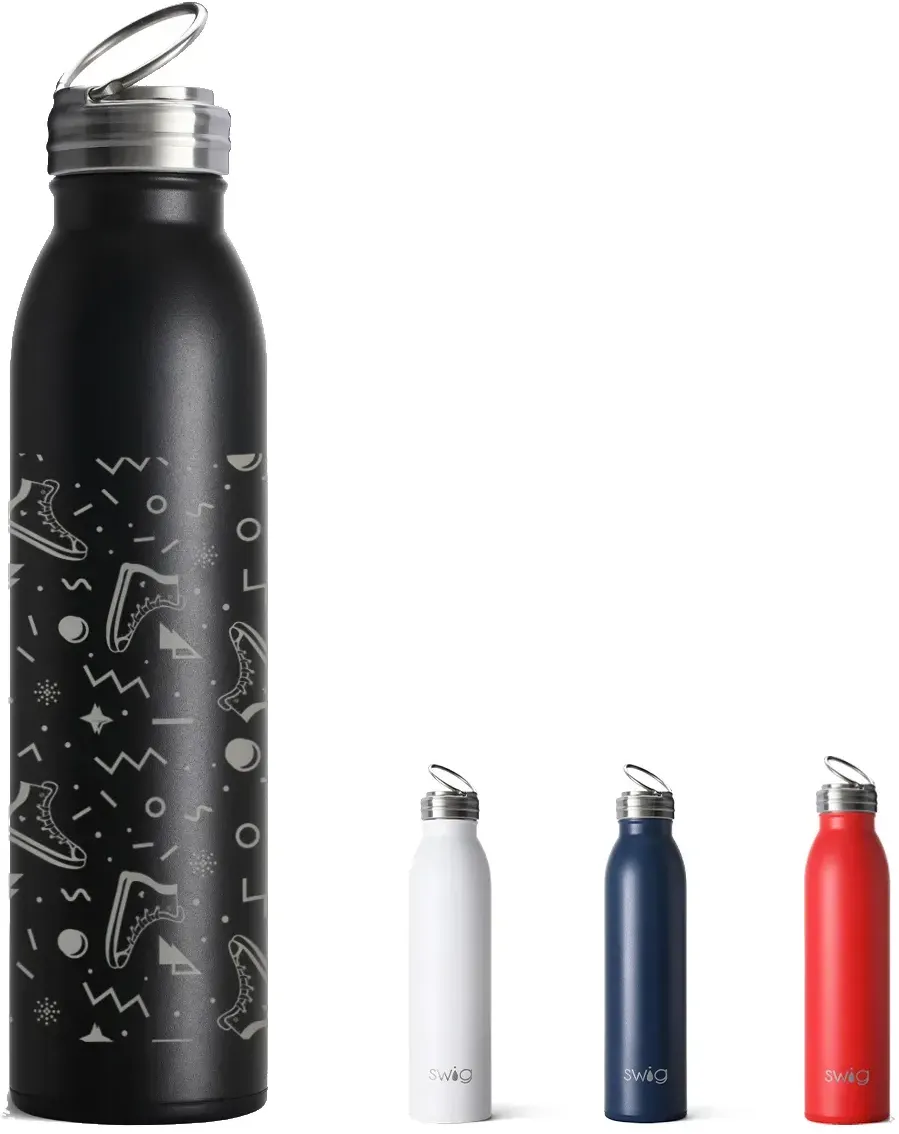 Full Laser Swig Life™ Stainless Steel Bottle - 20 Oz.