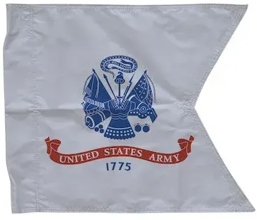 20" x 27.75" Guidon Military Sized Nylon Flag Double-Sided