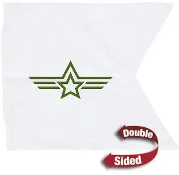 20" x 27.75" Polyester Guidon Flag Double-Sided