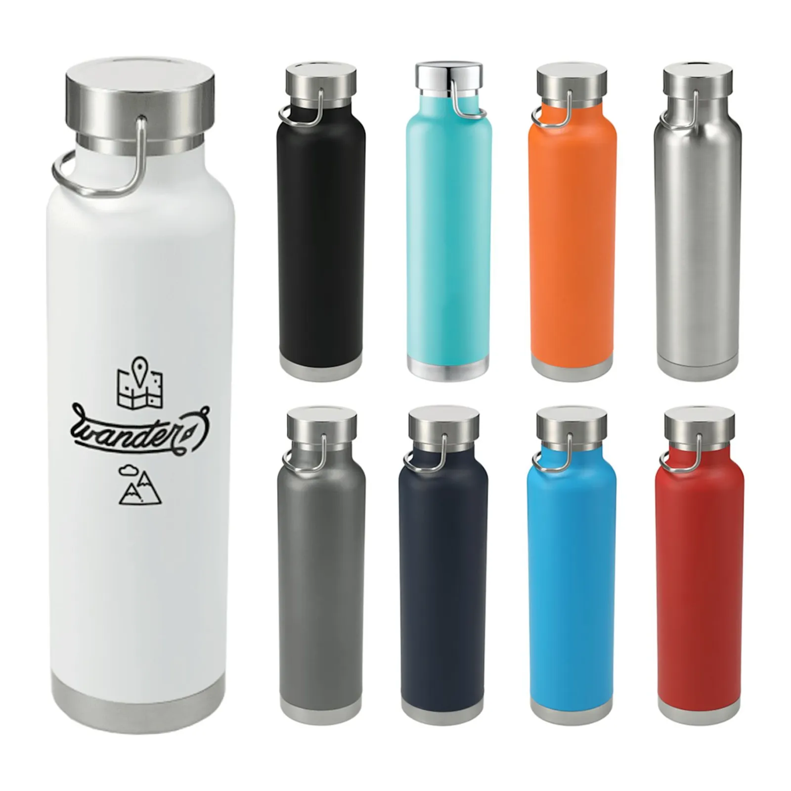 22 oz. Thor Copper Vacuum Insulated Water Bottle