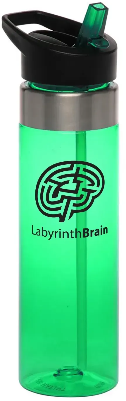 Custom Tritan Water Bottle - 24 oz, 1 Color Imprint