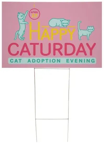 24" x 18" Corrugated Plastic Sign Kit (Single-Sided)