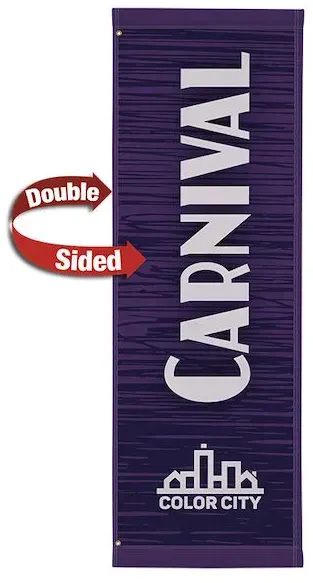 24" x 72" Fabric Boulevard Banner Double-Sided