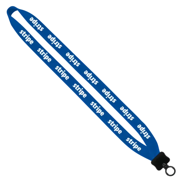 3/4" Cotton Lanyard with Plastic Clamshell & O-Ring