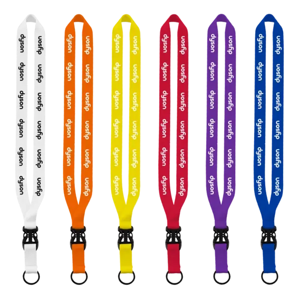 3/4" Polyester Lanyard with Slide Buckle Release & Split-Ring