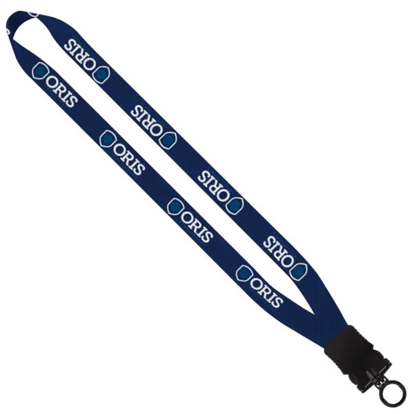 3/4" RPET Dye-Sublimated Waffle Weave Lanyard with Plastic Snap-Buckle Release