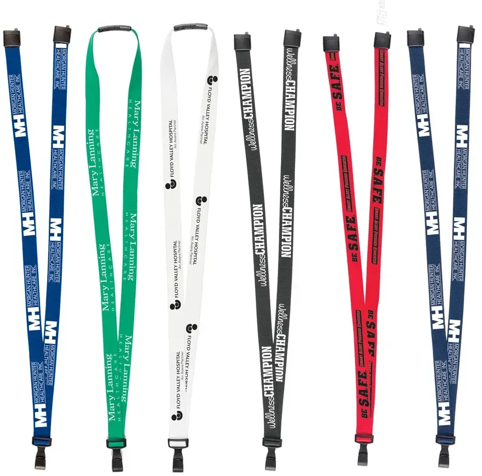 Custom Branded Anti-Microbial Lanyard (3/8")