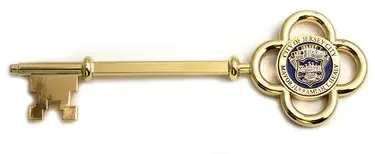 3-D Die-cast 5-1/2 " Gold Plated Key 