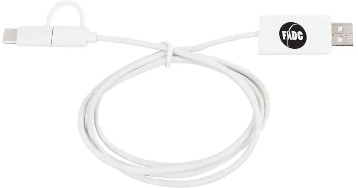 3-In- Charging Cable With Antimicrobial Additive - 1 3 Ft.