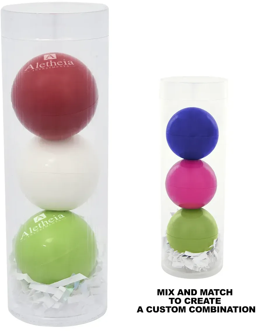 3-Piece Lip Moisturizer Ball Tube Gift Set