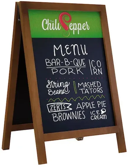 32" Deluxe Wood A-Frame Chalkboard Kit