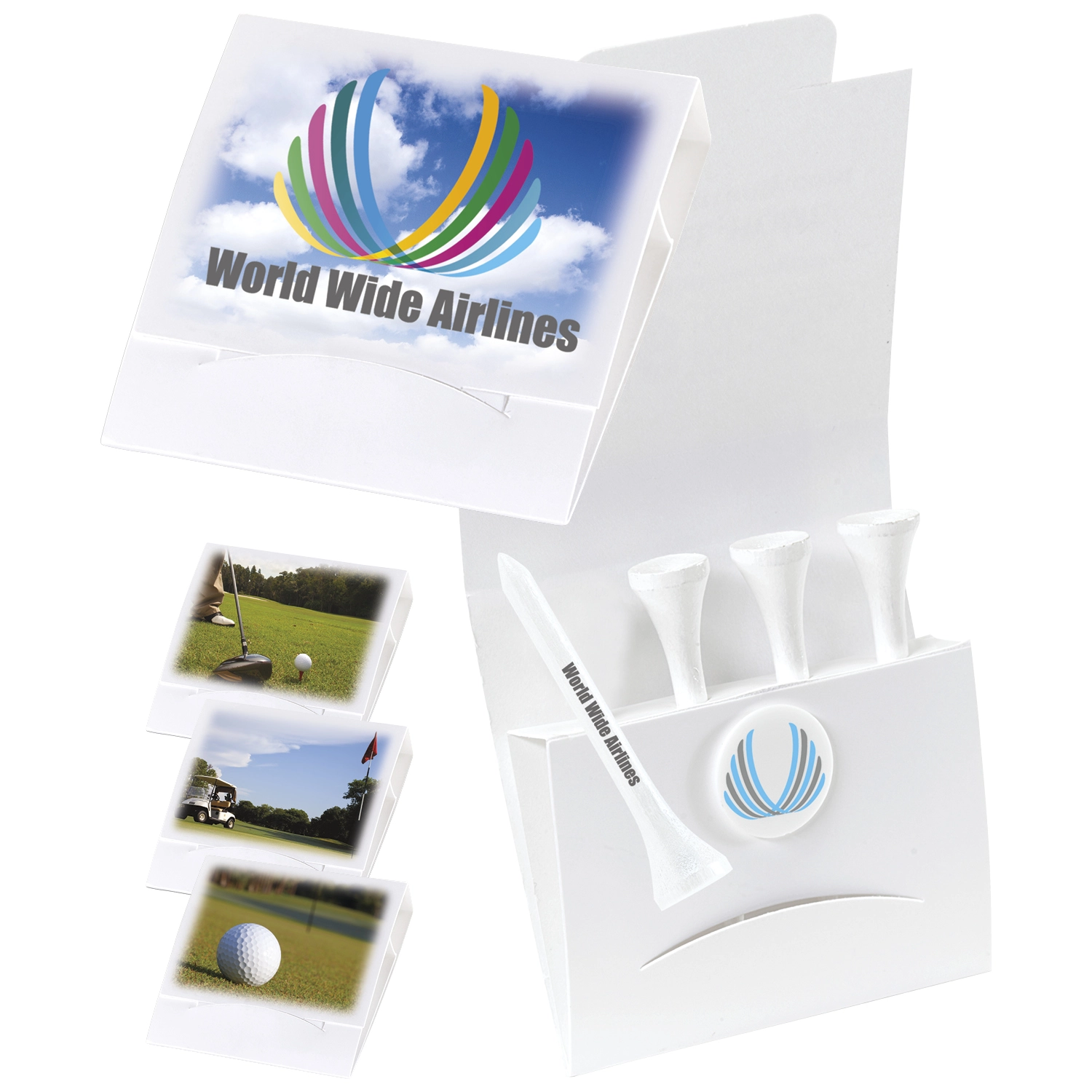 Custom 4-1 Golf Tee Packet - 2-3/4" Tee