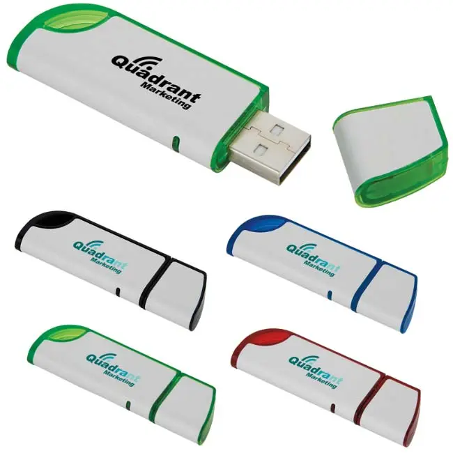 Custom 4 GB Slanted USB 2.0 Flash Drive