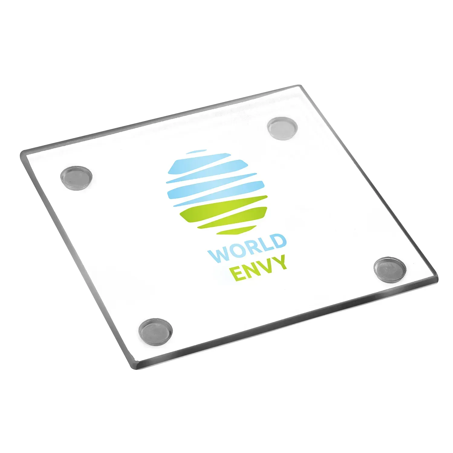 Custom Glass Square Coasters