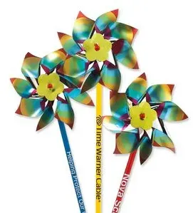 Metallic Rainbow Pinwheel - 4"