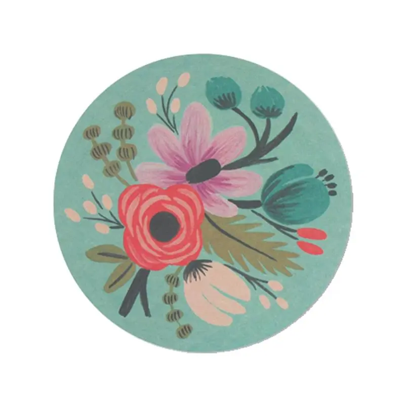 4" Round Full Color 80 pt Pulp Board Coaster