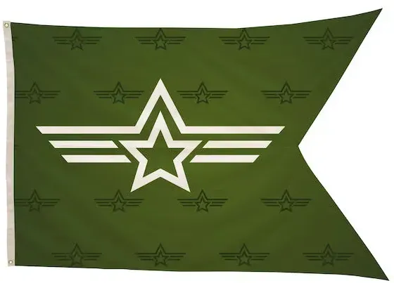 4' x 6' Polyester Guidon Flag Single-Sided