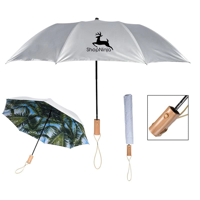 46" Arc Palm Bay Folding Umbrella