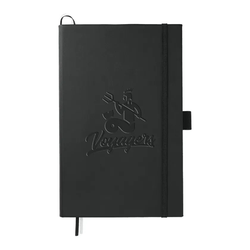 Custom Branded Bulleting Notebook - 5.5" x 8.5" with Pen Loop