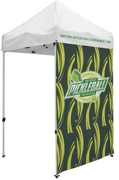 5' Economy Tent Full Wall (Dye Sublimated, Single-Sided)